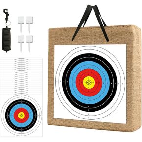 Cifupy 20'' Straw Target - Traditional Handmade Archery Target, Suitable for Outdoor Hunting Shooting Practice with Curved Bow and Long Bow (20 Inch Targets for Backyard)