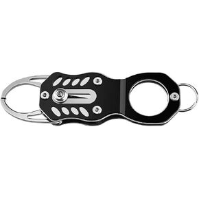 MINI FISH GRIPPER - COLLATWATE SAFE FESTER CHLAMP مع غمد ، مضغوط وخفيف الوزن للصيد والإفراج ، أداة معالجة الأسماك المحمولة لصيد المياه العذبة