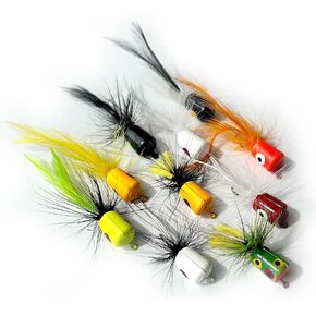 Fly Fishing Flies Kit/Trout/Salmon/bass Flies Streamers Dry/Wet Flies.Nymphs,Fly Poppers (with Waterproof Fly Box)