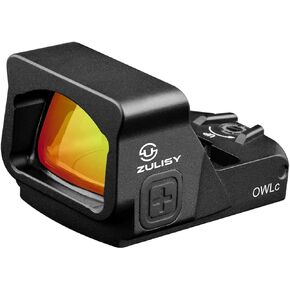 OWLc Shake to awake 3 MOA Red Dot & 56 MOA Circle Reticle Sight for Astigmatism, fit Doctor/Viper footprint Optics-ready Cut Adapter Plate, 1x24mm Open Reflex Optic & Picatinny Rail Rifle Mount