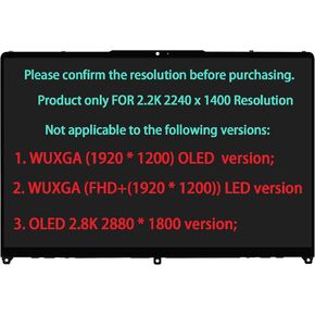 5D10S39902 5D10S39903 5D10S40011 Touch Screen Replacement for Lenovo IdeaPad Flex 5 14ABR8 5-14ABR8 7 14IAU7 7-14IAU7 7 14IRU8 7-14IRU8 82Y2 82VC 82XX LCD Display Assembly 2.2K (2240 * 1400)