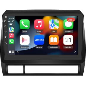 Android 13 Car Radio [2+64GB] لـ Toyota Tacoma 2005-2015 ، 10 وحدة رأس ستيريو شاشة تعمل باللمس مع مفاتيح ومقابض تدعم نظام JBL اللاسلكي Carplay Android WiFi Bluetooth