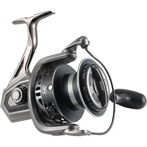 GARRET Big Game Spinning Reel, Metal Frame Surf Fishing Reels, 45Lbs Max Drag, 4.1:1 Gear Ratio with CNC Aluminum Spool, Heavy Long Cast Inshore Offshore Saltwater Freshwater Reel, 8000/10000/12000