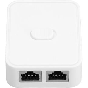 Network Switch 2 Port, 1000mbps 1, RJ45 Splitter Adapter for Ethernet Cable, ABS Material, 6, 7, Shielding, Small & Delicate, Extends PoE Layout