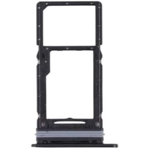 2X Sim Card Holder Slot Micro SD Tray Socket Replacement Compatible with Samsung Galaxy A33 5G (Black)