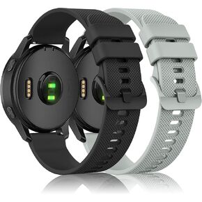 2 Pack Bands Compatible with Garmin Vivoactive 4 Watch Band, Soft Silicone Sport Replacement Strap for Garmin Venu 3 / Venu 2 in Kuwait
