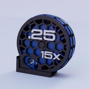 15-Shot Rotary Magazine for The Umarex Gauntlet 1 and Umarex Gauntlet 2 .25 Cal PCP 3D Printed