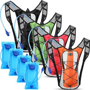 Chunful Hydration Backpack with 2L Water Bladder, Lightweight Hydration Pack Hiking Cycling Biking Climbing Water Backpack for Men Women