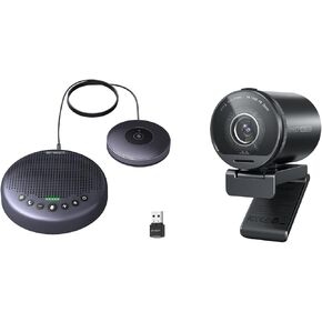 EMEET S800 4K Webcam for Streaming and Luna Plus Kit Bluetooth Speakerphone