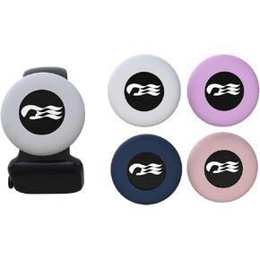 [4 Pack] Princess Ocean Medallion Watch Adapters Holder for Carnival Ocean Medallion (2023, 2024, 2025), Fits Watch Wristbands - Blue/Dark Blue/Pink/White