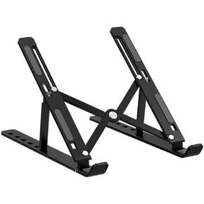 Laptop Stand for Desk Portable Laptop Holder Adjustable Laptop Riser Notebook Stand Ventilated Cooling Notebook Mount Computer Stand for 10-15.6" Laptops Tablets
