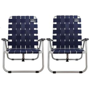 Low Webbed Beach Chair with Backpack Straps - Portable Lightweight Seating for Outdoor Adventures, Beach Days and Camping by Caddis Sports