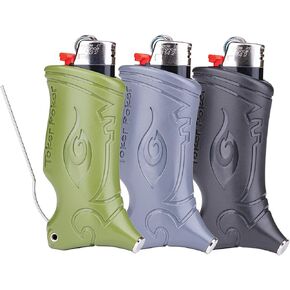 حزمة 3PK - Toker Poker - BIC Lighter Tool Multi Tool ، أداة شاملة للتخييم وغيرها من الحزمة الجيش والأسود والرمادي