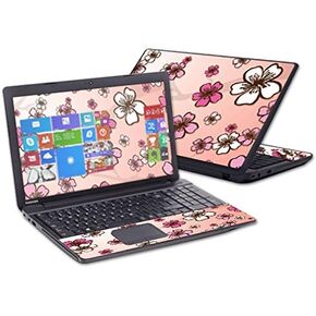 MightySkins Skin Compatible with Toshiba Satellite C50 C55 C55T C55D 15.6" wrap Cover Sticker Skins Cherry Blossom
