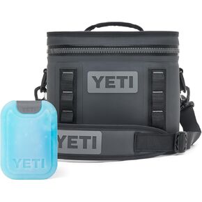 YETI Hopper Flip 8 Soft Cooler with Small YETI Thin Ice, Charcoal