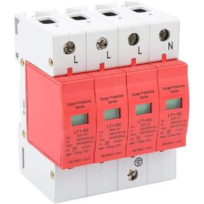 4P 30kA-65kA House Protective Device Low-Voltage Arrester Device 3-Phase 4-Wire Protector for