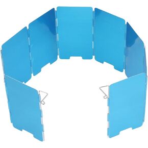 Folding Camp Stove Windshield,Folding Camping Stove Windscreen 9 Plates Aluminum Outdoor Camping Stove Windshield for Camping Picnic Backpacking
