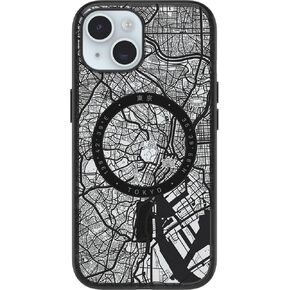 OtterBox Clear case with Colorful Grip Edge case for iPhone 15 - London (Black)