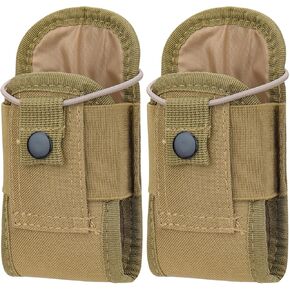 Tactical Radio Holder Bag Molle Radio Holster Heavy Case Accessories Adjustable Radios Pouch Holster Case for Baofeng UV-5R UV-17R UV-9R Two Way Radio Walkie Talkies(2Pack)