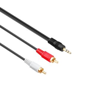 5FT Long 3.5 mm to 2 RCA Stereo Cable Audio Cord Compatible with Bose Solo 5 TV Soundbar Sound Home Theatre Bar System Solo5 & Companion 15 20 QC2 QC15 2 II 3 Series III PC Speakers Multimedia Speaker