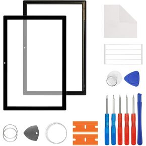 استبدال New Screen Digitizer لـ Oxtab Ox Tab 10 مع مجموعة أدوات الإصلاح المجانية (لا توجد شاشة LCD)