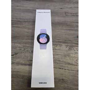 SAMSUNG Galaxy Watch 5 40mm LTE Smartwatch, Sapphire Crystal Glass, Enhanced GPS, Body, Health, Fitness, Sleep Tracker, US Version, Silver w/Purple Band