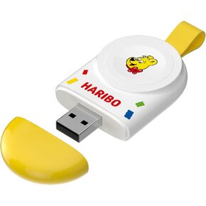 Haribo Magnetic Wireless Mini Charger for Apple Watch, Pocket Sized Smart Watch Charger, Gummy Bear Style, Cordless Portable with USB A in-Put