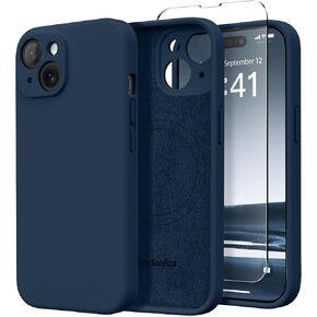 Magnetic for iPhone 15 Plus Case, Compatible with MagSafe, [Full Camera Protection][Screen Protector] Silicone Shockproof Protective Phone Case for iPhone 15 Plus 6.7", Matcha