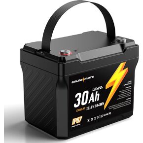 12V 20Ah LiFePO4 Battery(2 Packs), IP67 Waterproof, 12V Lithium Battery with 5000+ Deep Cycles, Built-in BMS & Premium Battery Cells, Ideal for Solar, Marine, Fishfinder, Off-grid camping