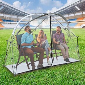 All-Weather Ultra-Stable Sport&Camping Tent:Fits 3 Chairs or Camp Bed,Enhanced Comfort&Cozy Warmth Without Bed