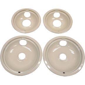 Whirlpool W10288051 Genuine OEM Burner Drip Bowls For Ranges, Black – Replaces 874987, 4396070, 4396072, AH2377787, EA2377787, PS2377787 in Kuwait