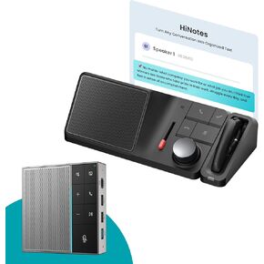 H1E AI Meeting Voice Recoder & Conference Speakers with Microphone, Auto Recording, Transcribe, Summary, 57 Languages and 21+ Templates, Wireless Earphone for Meeting/Calls/Video