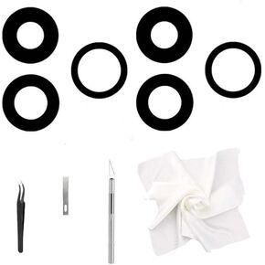 Back Rear Camera Lens Glass Replacement for iPhone 14 Pro and iPhone 14 Pro Max， Rear Lens Glass with pre Installed Adhesive and Repair Tools，2 Set 6 PCS