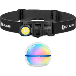 OLIGHT Perun 2 Mini Headlamp 1100 Lumens LED Head Flashlight Bundle Sphere Smart Night Light