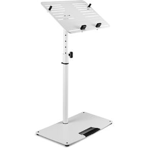 STANDS LTS T 02 W Universal Laptop Stand with Adjustable Holding Pins and Steel Base