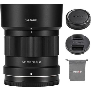 Viltrox AF 50mm F2 Z عدسة الإطار الكامل للكاميرات Z-mount ، تركيز Auto Focus عدسة فتحة كبيرة لـ Nikon Z9 Z6 Z7 Z6 II Z7 II Z5 ZF Z30