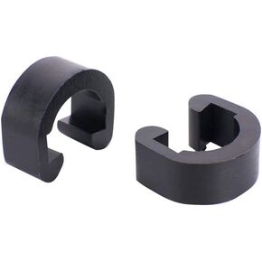 50 Pieces Bicycle Plastic C-Clips Clamps Road Bicycle Mountain Bike C-Clips Hose Guide Clamps for Brake Derailleur Shift Cables, Black