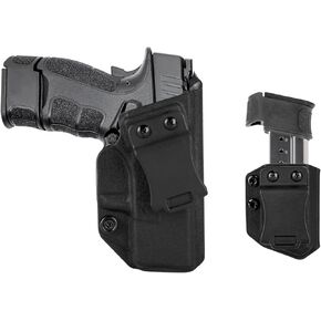 IWB Holster Right Hand Fits Springfield Armory XD-S/XD-S Mod.2 3.3" 9mm/.40/.45 ACP Pistol Holster & Universal 9mm/.40 Single Stack Mag Carrier IWB/OWB Magazine Holsters Concealed Carry