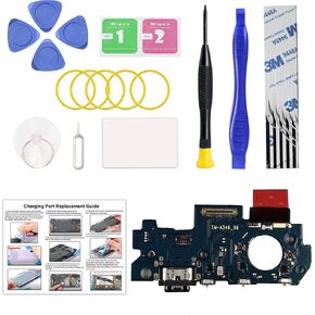 Charging Port Replacement Kit Compatible with Galaxy A34 5G US Version, Dock Board USB-C Connector Only for A34 5G SM-A346 Series, with Instruction Manual, Toolkit