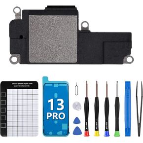 for iPhone 13 Pro Ringer Buzzer Flex Cable Loud Speaker Replacement OEM Loudspeaker Sound Audio Module Assembly Complete Repair Tools Kits Waterproof Sticker A2636 A2638 A2639 A2640 A2483