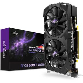 RX 560 XT 8GB GDDR5 Graphics Card,1792SP,128Bits, PC Gaming Video Card, Computer GPU, PCI Express x16 3.0 with Freeze Fan Stop for Desktop Computer Tarjeta Gráfica