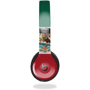 Skin Compatible with Beats Solo 4 - Mexican Flag - Premium 3M Vinyl Protective Wrap Decal Cover - Easy to Apply | Crafted in The USA by MightySkins
