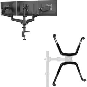 HUANUO Triple Monitor Mount&Universal VESA Mount Adapter Kit