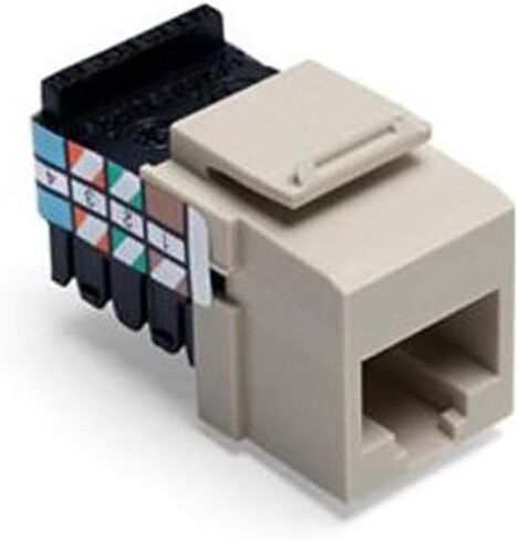 Leviton 41108-RB8 Voice Grade QuickPort Connector, Brown in Saudi Arabia