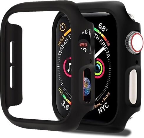 2 حزمة [لا يوجد حامي شاشة] مصد من Apple Watch Series SE2 SE 6 5 4 40 مم ، غطاء مصد واقي مضاد للصدمة لإكسسوارات IWATCH S6/S5/S4/SE 40 مم ، أسود in Kuwait