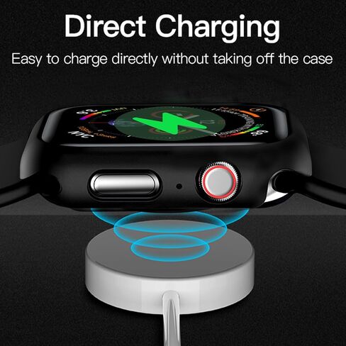 2 حزمة [لا يوجد حامي شاشة] مصد من Apple Watch Series SE2 SE 6 5 4 40 مم ، غطاء مصد واقي مضاد للصدمة لإكسسوارات IWATCH S6/S5/S4/SE 40 مم ، أسود in Kuwait