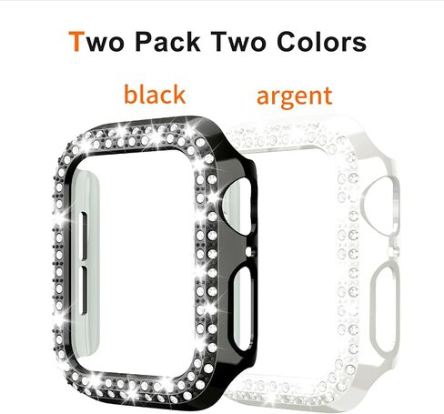 Jaroco 2 Pack [No Screen Protector] Bumper Case for Apple Watch Series 3/2/1 42mm, Slim Shockproof Protective Bumper Cover for iWatch S3/S2/S1 Accessories 42mm, Black/Pink in Kuwait
