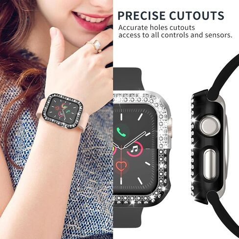Jaroco 2 Pack [No Screen Protector] Bumper Case for Apple Watch Series 3/2/1 42mm, Slim Shockproof Protective Bumper Cover for iWatch S3/S2/S1 Accessories 42mm, Black/Pink in Kuwait