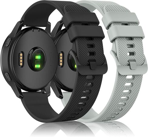 2 Pack Bands Compatible with Garmin Vivoactive 4 Watch Band, Soft Silicone Sport Replacement Strap for Garmin Venu 3 / Venu 2 in Kuwait