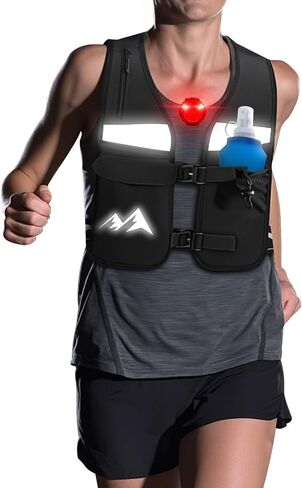 تشغيل سترة للنساء والرجال ، سترة ترطيب مع زجاجة ماء 17 أونصة ، وقابلة للتنفس وعاكس مع أحزمة الصدر القابلة للتعديل وحقيبة الهاتف المقاومة للماء للركض ، ومسار ، والمشي لمسافات طويلة in Kuwait